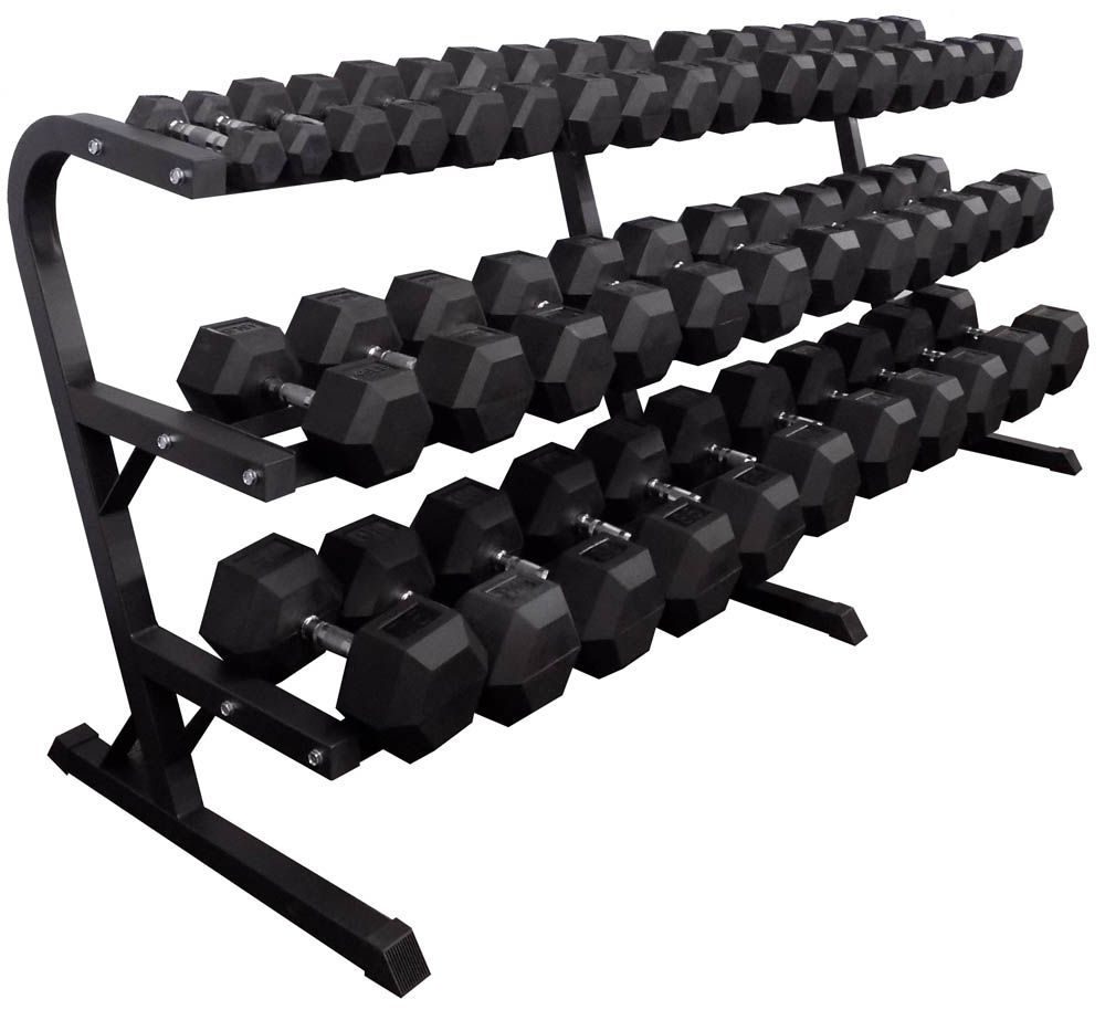 5 100 Lb Dumbbell Sets W Storage Rack 2100 Lbs Total