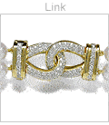 Link Clasp a 18K Gold and Diamond Clasp
