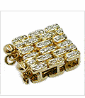 Brick Style 18K Yellow gold clasp