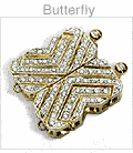 Butterfly 18K Yellow Gold Clasp