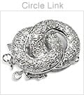 18K White Gold Diamond Pave Multistrand Clasp