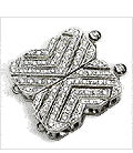 Butterfly 18K White Gold Clasp