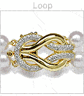 Loop Clasp a 18K Gold and Diamond Clasp