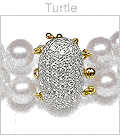 Turtle Clasp a 18K Gold and Diamond Clasp