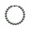 6.5 x 7mm Black Light Green Freshwater Pearl Bracelet