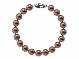 7.5 x 8mm Mocha Freshwater Pearl Bracelet