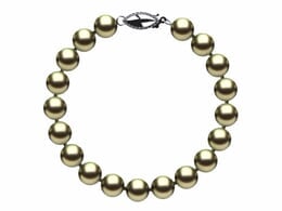 7.5 x 8mm Pistachio Freshwater Pearl Bracelet