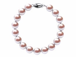 8.5 x 9mm Lavender Freshwater Pearl Bracelet