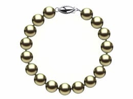 8.5 x 9mm Pistachio Freshwater Pearl Bracelet