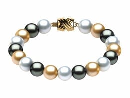 Tahitian Pearl South Sea & Golden Multicolor Bracelet