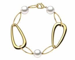 South Sea Pearl Circle of Life Triangle Bracelet