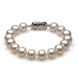 9 to 10mm White Australian South Sea Pearl Bracelet
