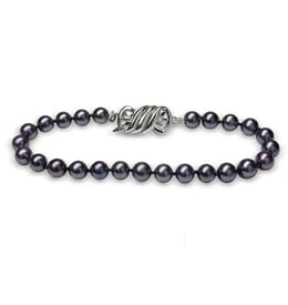 Black Freshwater Pearl Bracelet