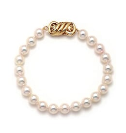 Single Strand Japanese Akoya Pearl Bracelet Section