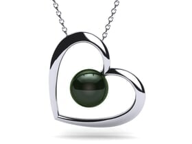 Tahitian Pearl Open Heart Pendant