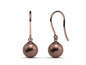 Tahitian Pearl Shepherds Hook Earring