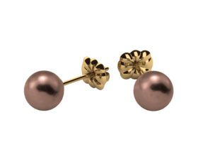 Mocha Pearl Earrings
