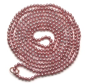 6mm Lavender Pearl Rope 100"