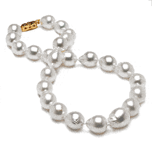 11 x 14mm Baroque South Sea Pearl Necklace