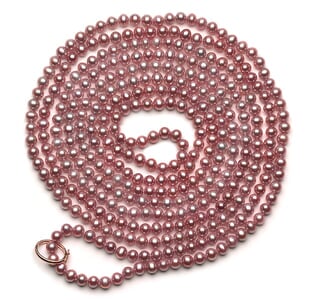 6mm Lavender Pearl Rope 100"