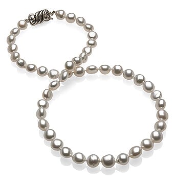 8 x 9.7mm Natural Pearl Keshi South Sea Necklace