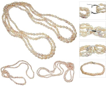 Biwa Pink Freshwater Pearl Necklace