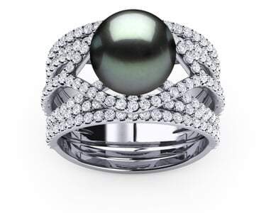 Tahitian Pearl Deluxe Rainbow Ring