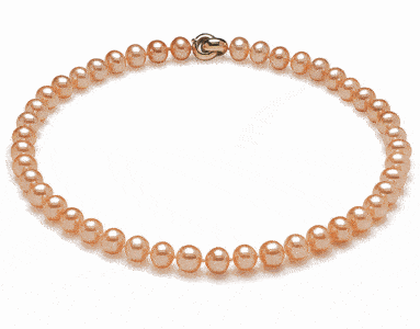 9 x 10mm Round Pearl Necklace