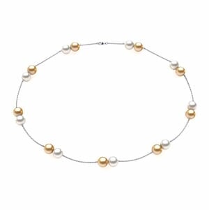 Pearl Twin Cup Necklace