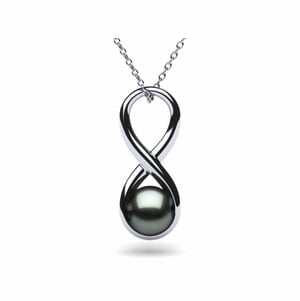 Tahitian Pearl Infinity Pendant