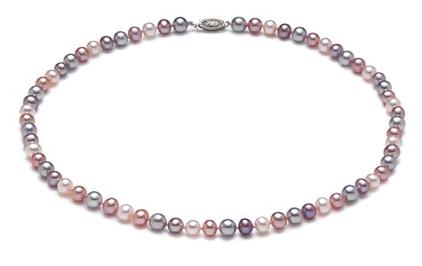 AAA 5.5 x 6mm Multicolor Pearl Necklace