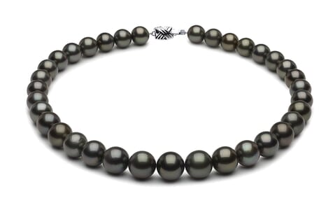 12 x 14.4mm Tahitian Pearl Necklace | Serial Number s8-xb03210-b461