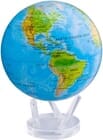Mova Globe - 8.5" Rotating Globe - Blue with Relief Map