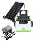Natures Generator Portable 1800-Watt Solar Generator - Power Transfer Gold Kit