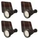 4 Piece Pro Series LED Solar Landscape Lighting Kit with Stakes