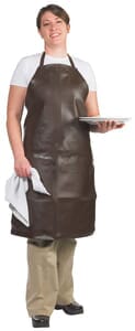 Bib Apron -Vinyl - Brown - Extra Long, 37" Bib Apron -Vinyl - Brown - Extra Long, 37"