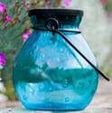Bubble Glass Solar Lantern - TURQUOISE
