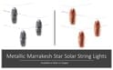 Metallic Marrakesh Star Solar String Lights