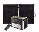 Goal Zero Yeti 1400 Lithium Portable Solar Generator Kit with MPPT & Boulder 100 Briefcase - V2 with Wi-fi