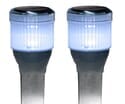 Rectangle 2pk Solar Dock Lites Fresh Water Rated Solar Light for Docks, Decks, Boardwalks and Marinas