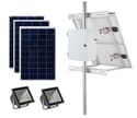 Earthtech Products Commercial Solar Flag Pole Lighting Kit for Flagpoles Up to 35 Feet - 2 Lights (4500 Total Lumens)