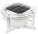 Dock Edge Solar Piling Dome Light - Fresh and Salt Water Rated