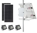 Earthtech Products Commercial Solar Flag Pole Lighting Kit for Flagpoles Up to 40 Feet - 3 Lights (7200 Total Lumens)