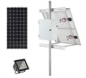 Earthtech Products Solar Sign & Landscape Light Kit - 1 Light (1200 Lumens), 50W Solar Panel, 55 Ah Battery - 14 Hour Run TIme