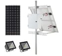 Earthtech Products Commercial Solar Flag Pole Lighting Kit for Flagpoles Up to 30 Feet - 2 Lights (4800 Total Lumens)