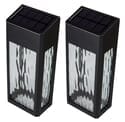 Black Aluminum Lancaster Deck Wall Light - 2 pk