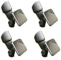 High Output Solar Spot Light - 4 Piece LED Solar Spotlight Landscape Lighting Kit with Stakes