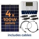 Grape Solar 400 Watt Off-Grid Solar Panel Kit