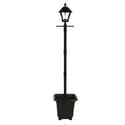 Gama Sonic Baytown Bulb Solar Lamp Post with EZ-Anchor and Planter Base