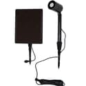 Solar Light with Color Selectable LED and Spot/Flood Lens - Black Stainless Steel